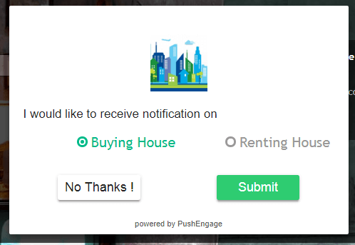 Push notifications opt-in segmentation