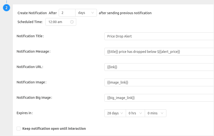 Add Price Alert Notification