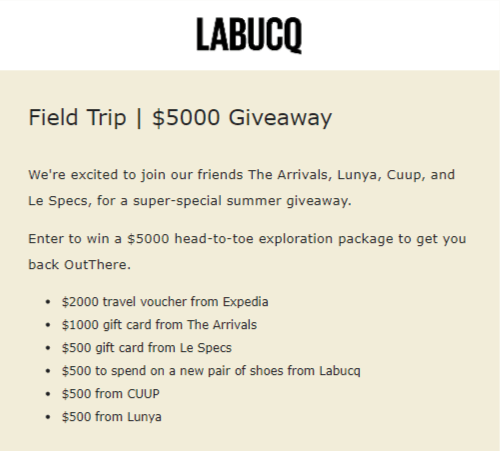 LABUCQ Giveaway