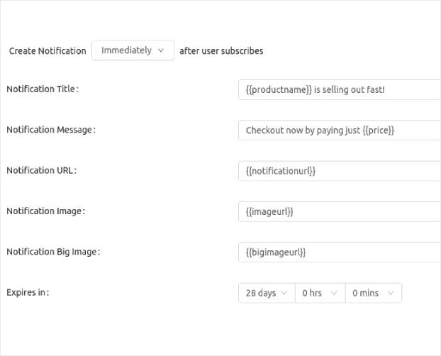 Browse Abandonment Notification