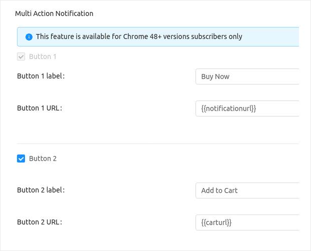 MultiAction Push Notification