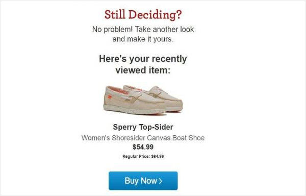 Famous Footwear Browse Abandonment Email Examples