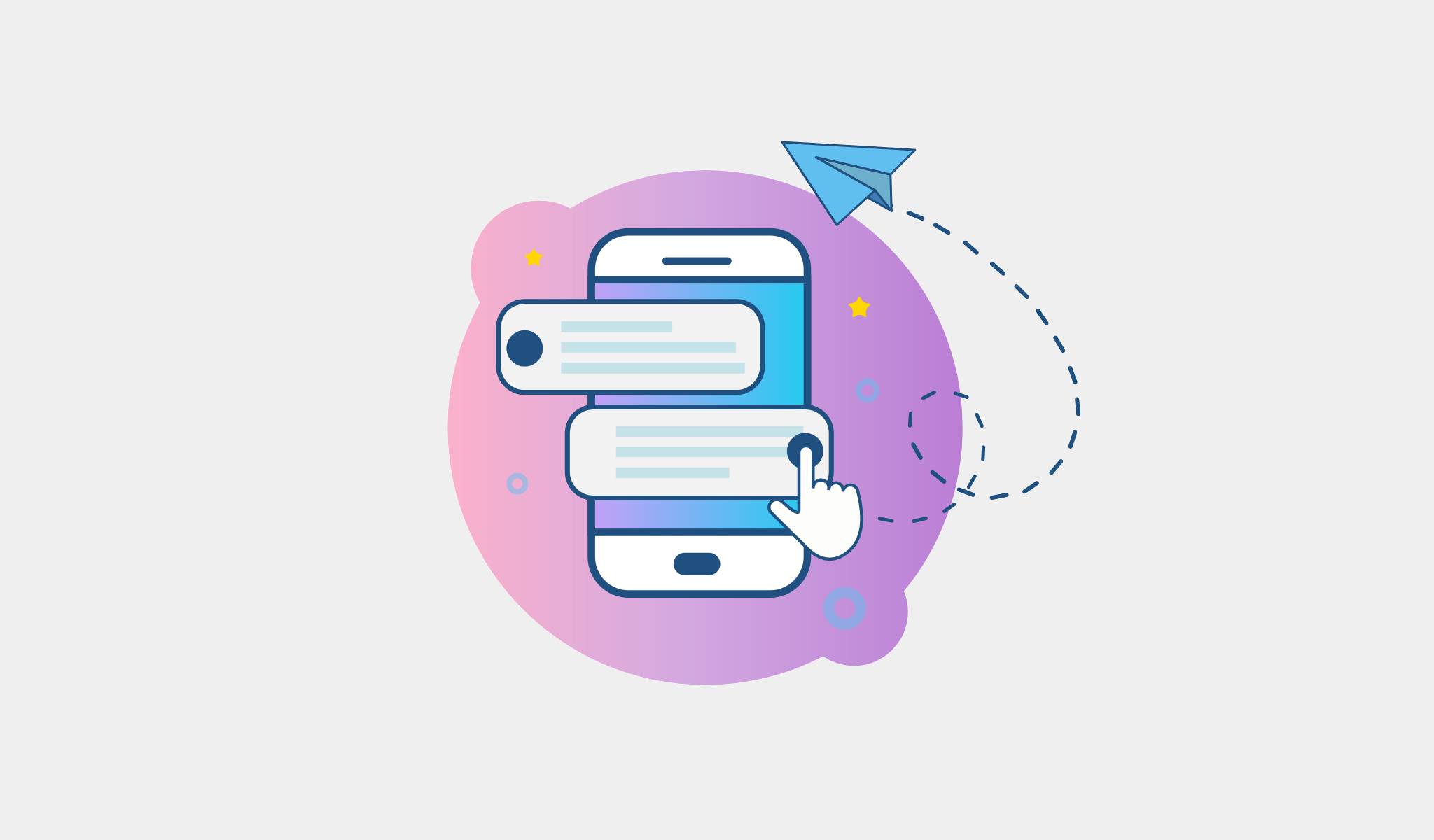 15 strong mobile push notification examples, In-app chat