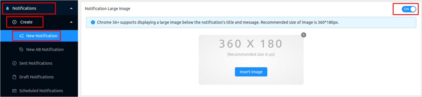 Create New Push Notifications With Images
