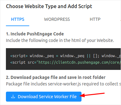 Download Service Worker File