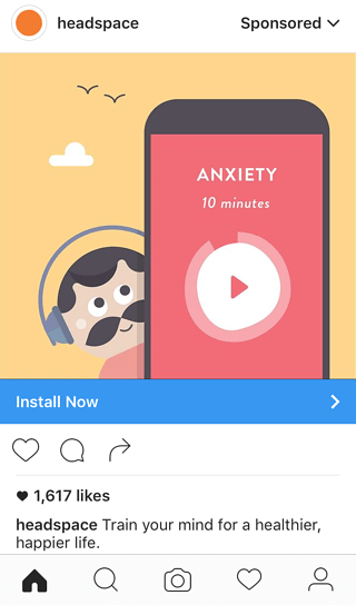 Headspace Instagram Ads