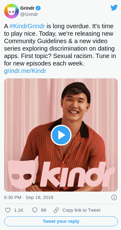 KindrGrindr Twitter campaign