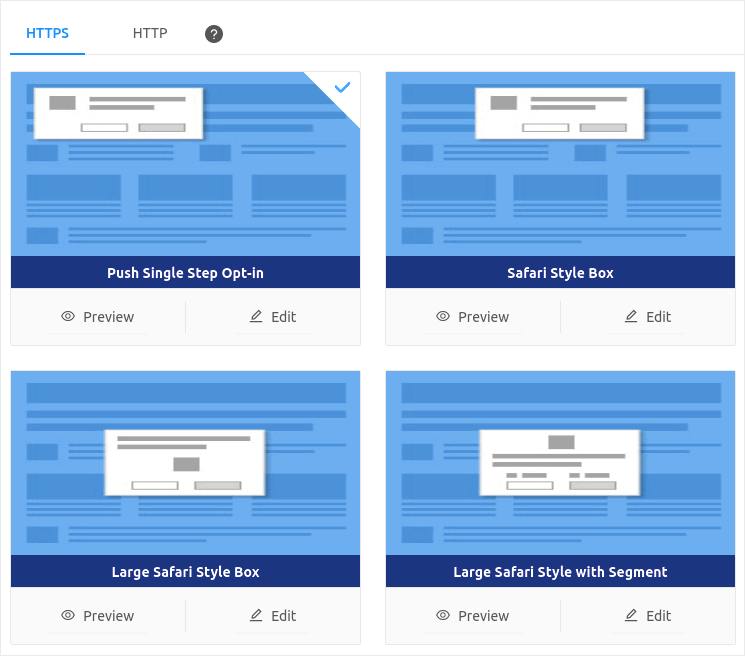 Opt-In Types