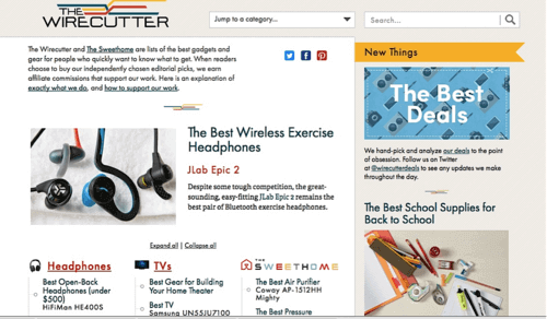 Wirecutter Reviews and Affiliate Marketing