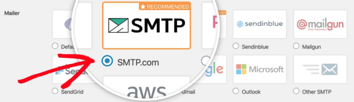 Connect to SMTP