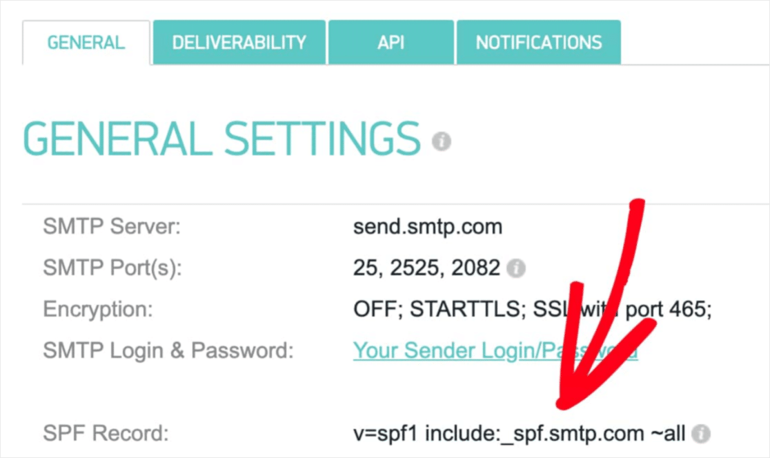 SMTP SPF settings