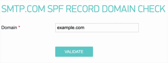 Validate SPF record