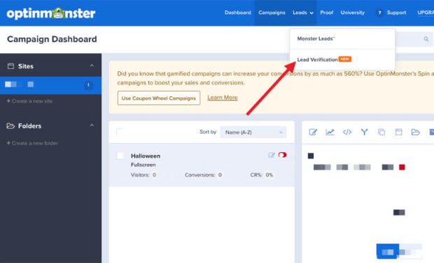 Lead Verification on OptinMonster