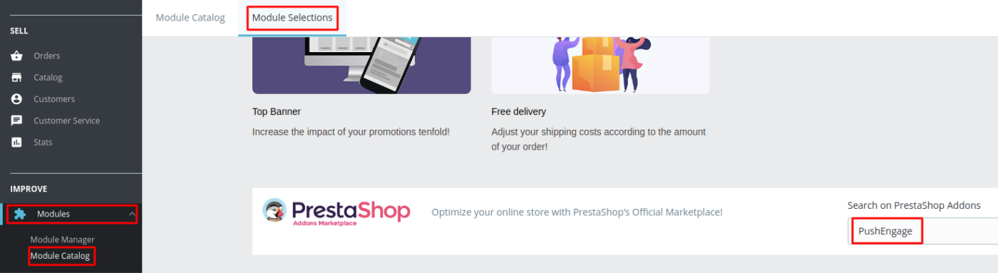 PrestaShop PushEngage addon