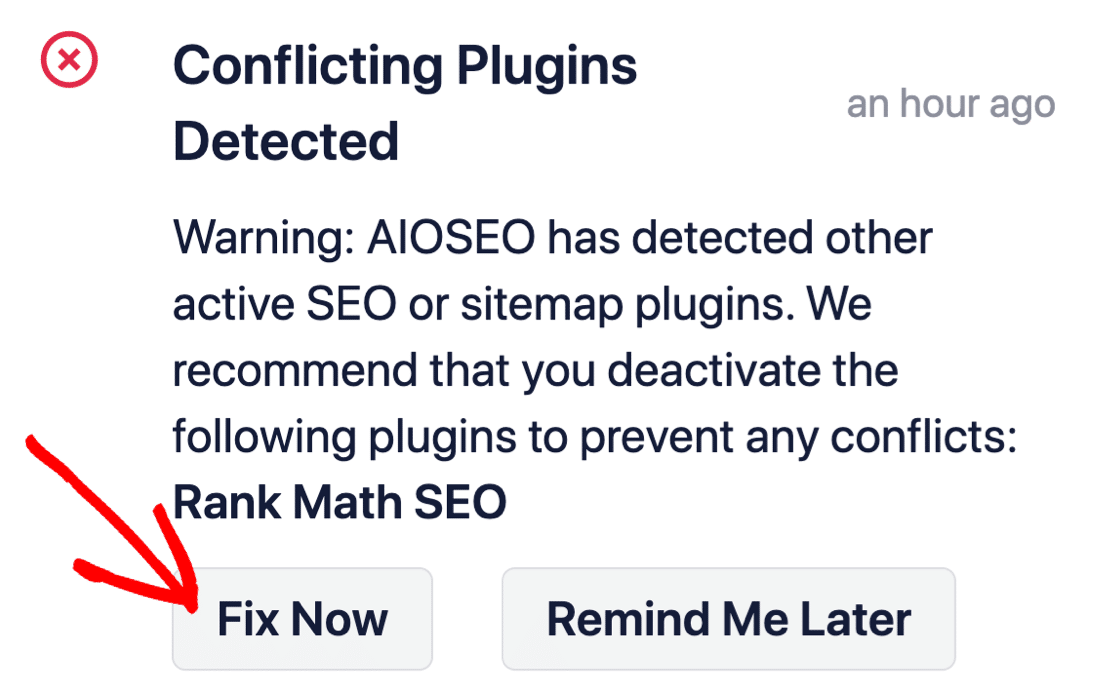 Deactivate conflicting SEO plugins