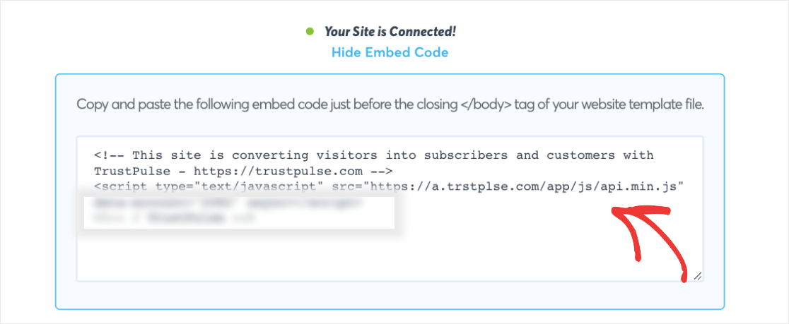 TrustPulse embed code