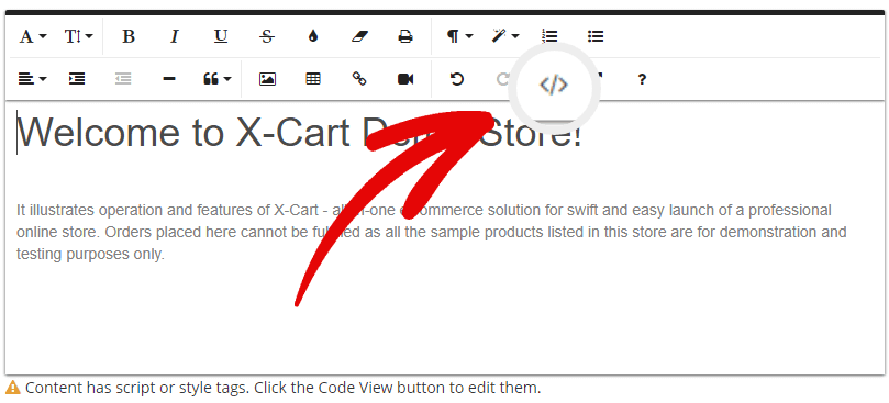 Add code to X-Cart