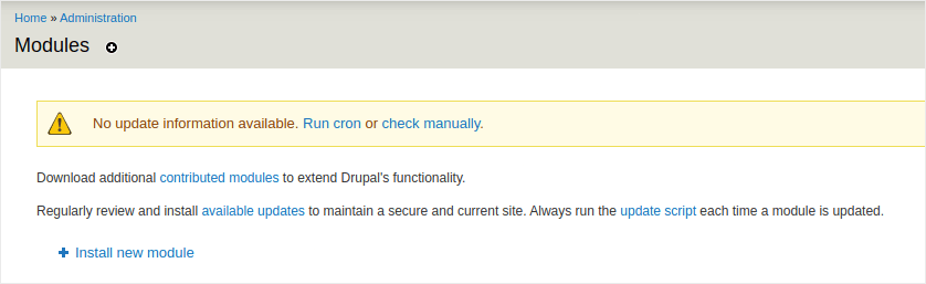 Install New Drupal Modules