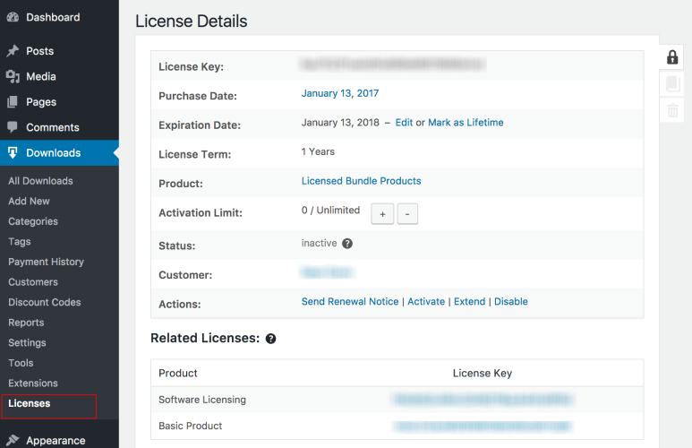 EDD Software Licensing