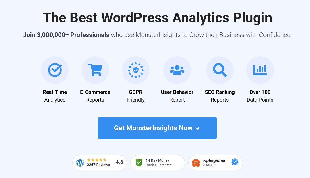 Free WordPress Google Analytics plugin