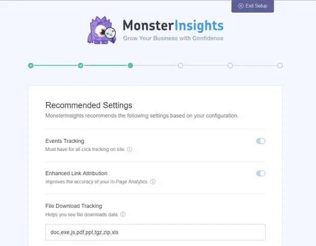 MosnterInsights Recommended Settings