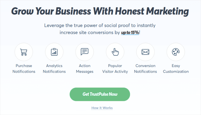 TrustPulse is the best social proof plugin for WordPress