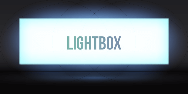 Lightbox advertisement