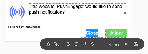 Customizing Optin Button Text