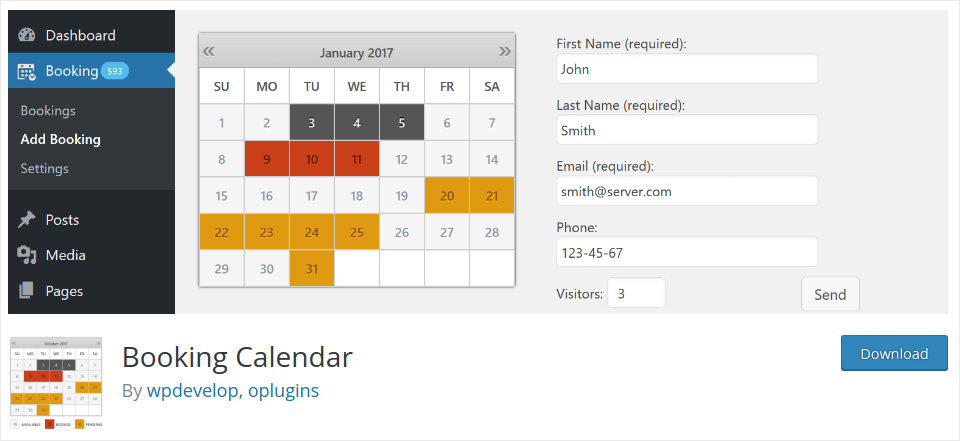 Booking Calendar