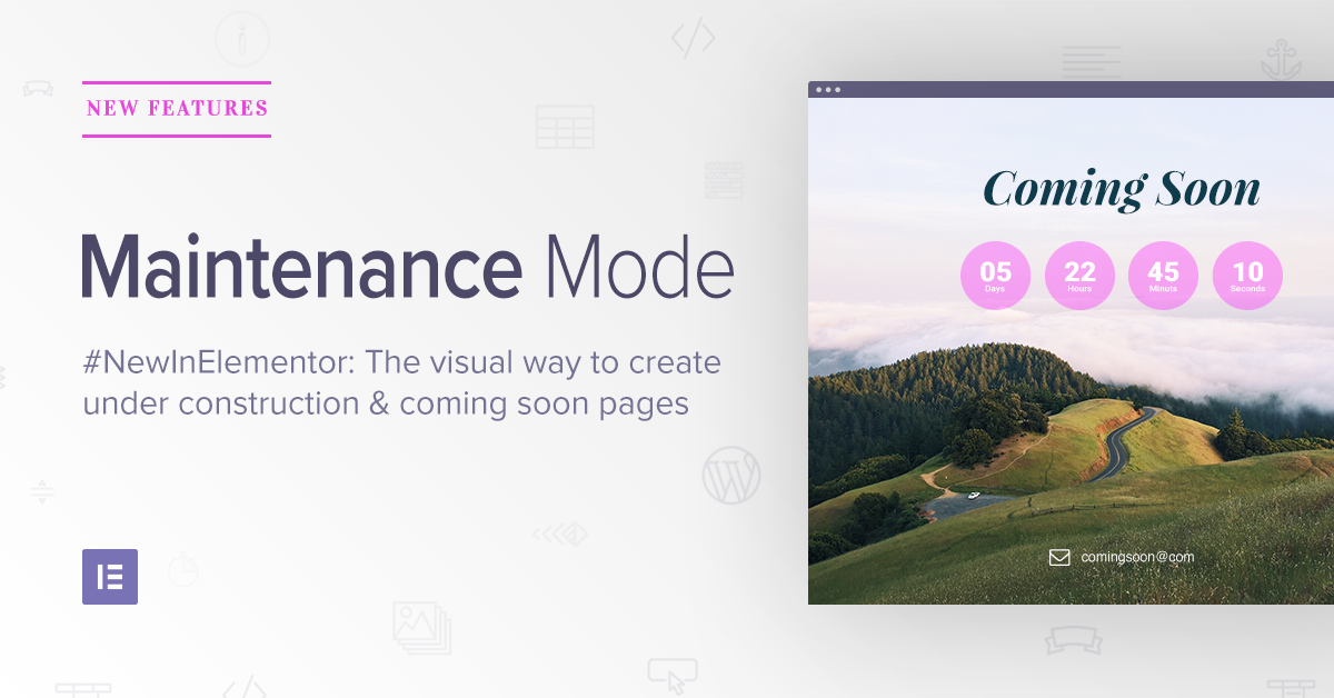 Elementor WordPress maintenance mode plugin