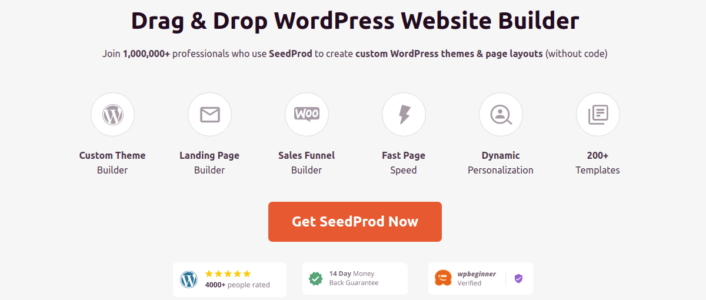 SeedProd Kickstarter Landing Page Builder