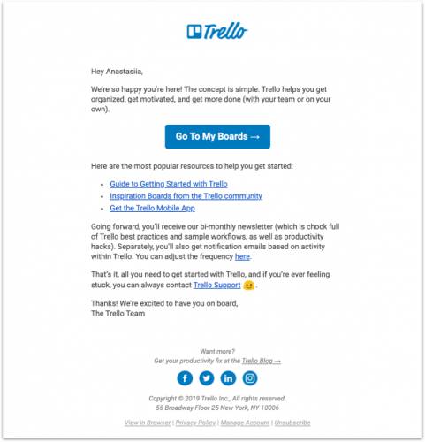 Never miss it: how to send a welcome message to a client