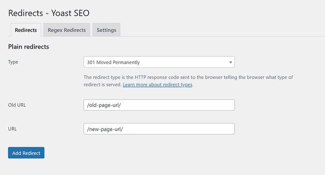 Yoast SEO Premium Redirection Manager