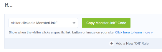 Copy MonsterLinks code