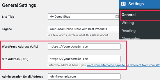 Use HTTPS URLs