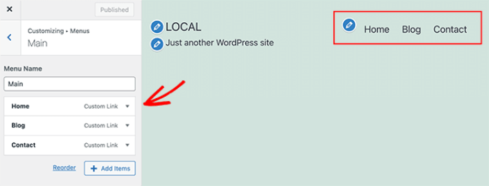 Customize WordPress Menu
