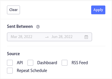 Push Broadcast Filters