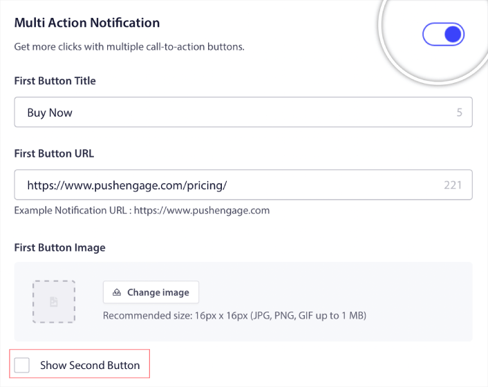 Push Notification Action Buttons