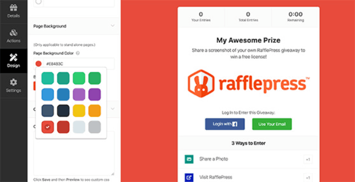 RafflePress Giveaway Design