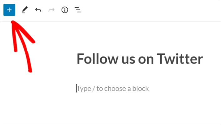 Add a New Content Block Twitter