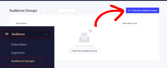 Create a New Push Notifications Audience Group