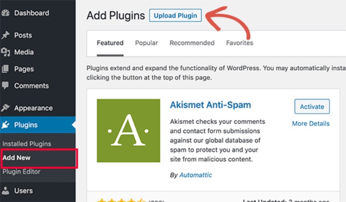 Upload a Plugin to WordPress