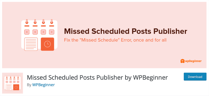 WordPress Missed Scheduled Posts Publisher Plugin