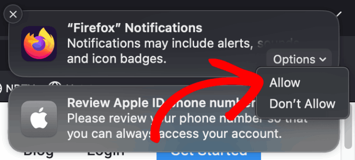 Firefox Notifications