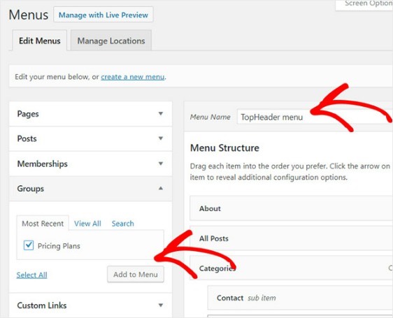 Add Page to WordPress Navigation Menu