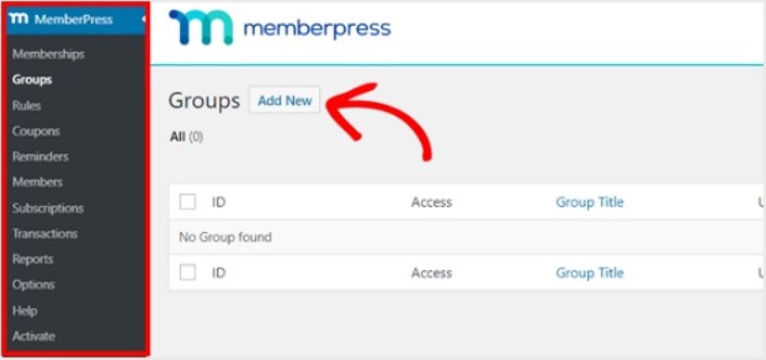 Membership groups