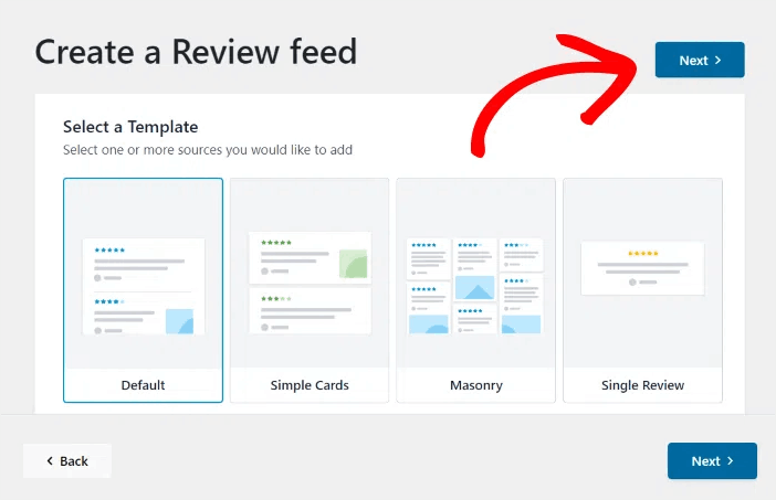 Create a Review Feed