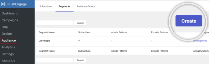 PushEngage WordPress Plugin Segments