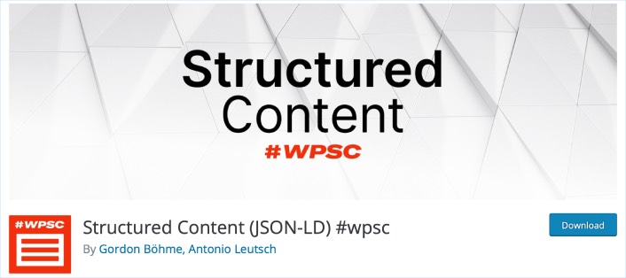 Structured Content Schema plugin