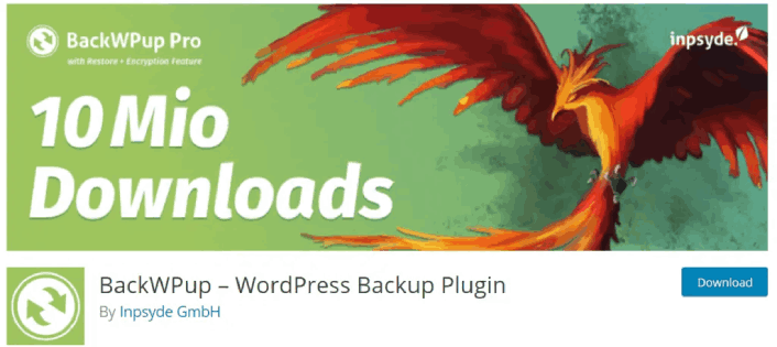 BackWPUp WordPress Backup Plugin